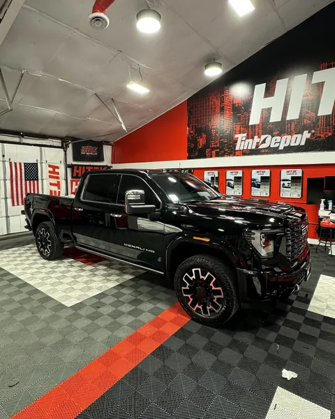 Black GMC Sierra HD Denali Ultimate with ceramic window tint