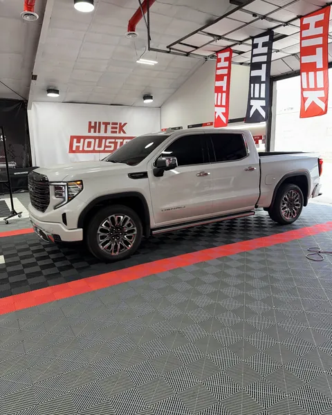 White GMC Sierra 1500 Denali Ultimate with ceramic window tint