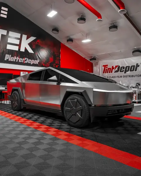 Tesla Cybertruck with ceramic window tint